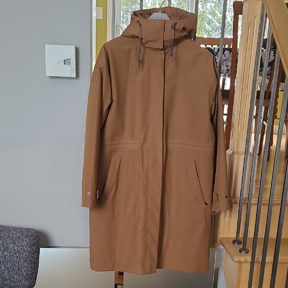Columbia Tan Hooded Trench Coat - Picture 2 of 14